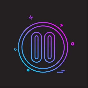 User Interface icon design vector イラスト素材