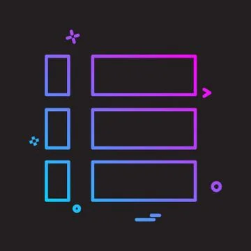 User Interface icon design vector イラスト素材