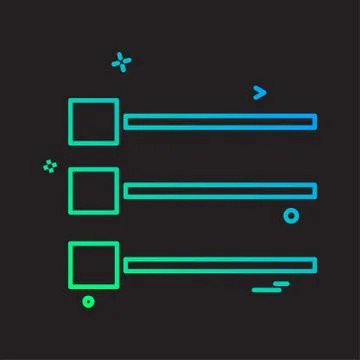 User Interface icon design vector イラスト素材