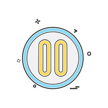 User Interface icon design vector イラスト素材