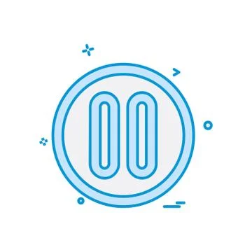 User Interface icon design vector Illustrazione stock