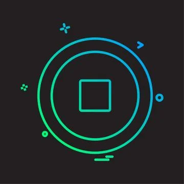 User Interface icon design vector イラスト素材