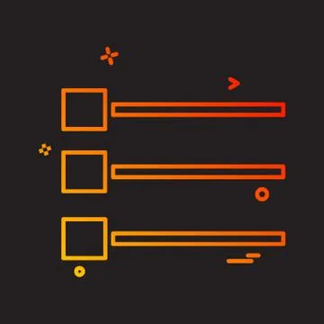 User Interface icon design vector 스톡 일러스트