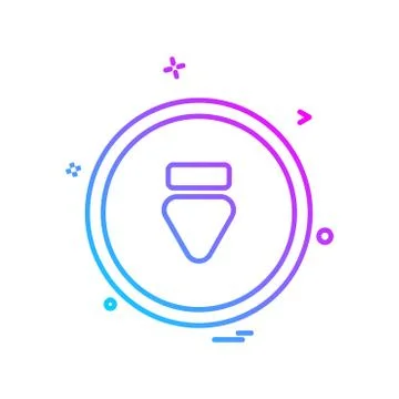 User Interface icon design vector イラスト素材