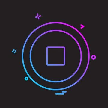 User Interface icon design vector Stock Illustration