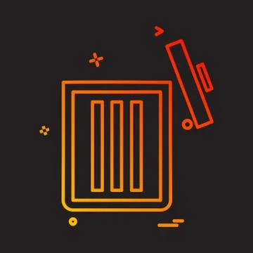 User Interface icon design vector イラスト素材