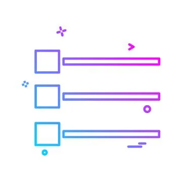 User Interface icon design vector イラスト素材