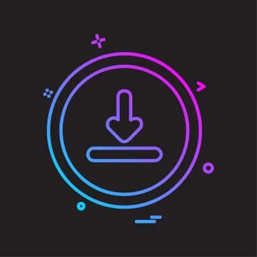 User Interface icon design vector Illustrazione stock