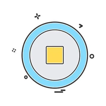 User Interface icon design vector イラスト素材