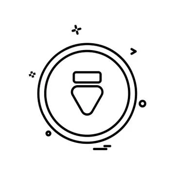 User Interface icon design vector イラスト素材