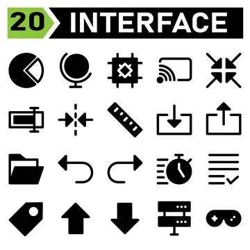 User interface icon set include pie, cart, info graphic, diagram, user interf イラスト素材
