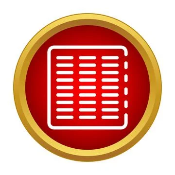 User interface icon showing a menu list 스톡 일러스트