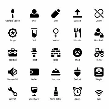 User Interface Icons Collection 스톡 일러스트