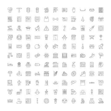 User interface icons collection for web and mobile design Stock Illustration