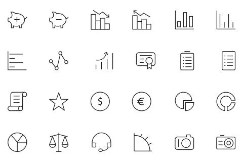 User Interface Icons Pack Stock Illustration