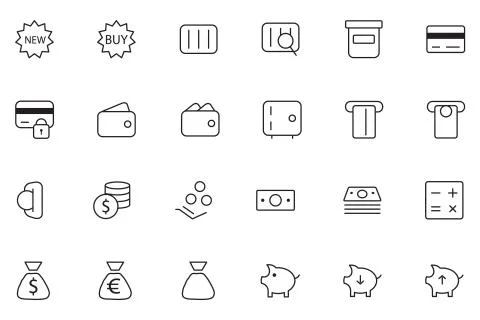 User Interface Icons Set Stock Illustration
