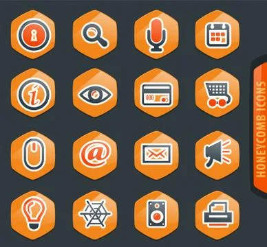 User interface icons set Stock Illustration