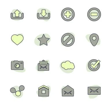 User Interface icons set Stock Illustration