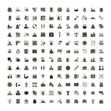 User interface icons set for web design and applications Stock Illustration