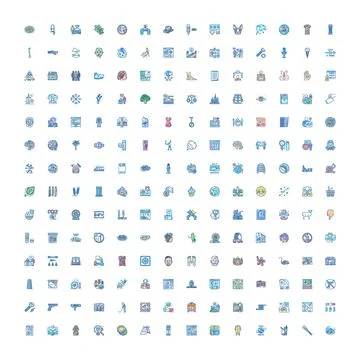 User interface icons set for web design Illustrazione stock