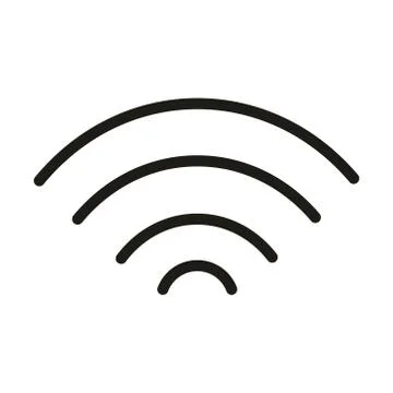 User interface internet wifi signal linear style 스톡 일러스트