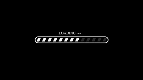 User Interface Loading Bar Animation with Dynamic Waiting Progress Effect Stock Footage 337069898