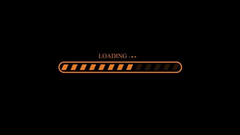 User Interface Loading Bar Animation with Dynamic Waiting Progress Effect Stock Footage 337069905
