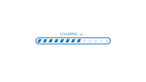 User Interface Loading Bar Animation with Dynamic Waiting Progress Effect Stock Footage 337069911