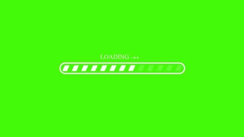 User Interface Loading Bar Animation with Dynamic Waiting Progress Effect Stock Footage 337069917