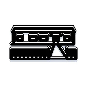 User interface menu navigation toggle button icon Stock Illustration