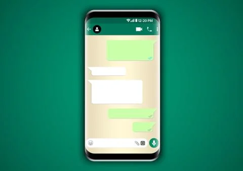 User interface mobile phone application Stock Illustration
