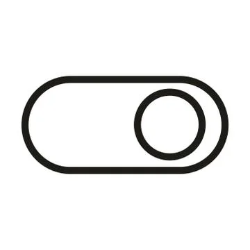 User interface navigation button slider linear style Illustrazione stock