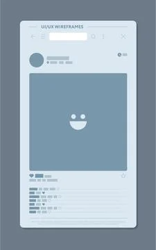 User interface of network Illustrazione stock