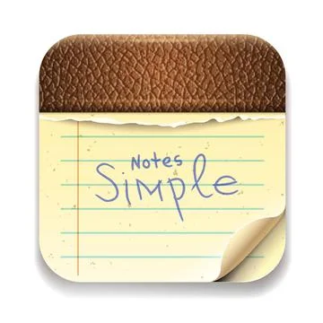 User interface notepad icon, vector Eps10 image User interface notepad ico... Stock Photos