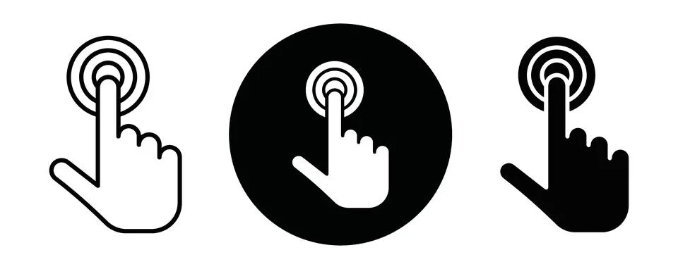 User interface outline icon collection or set. User interface Thin vector l.. Illustrazione stock