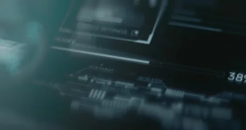 User interface related to data processing Stock Footage 314457588