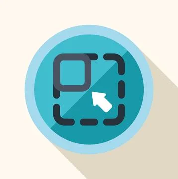 User interface resize scale button icon design 스톡 일러스트