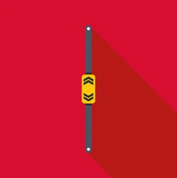 User interface scrollbar with up down arrows Stock Illustration