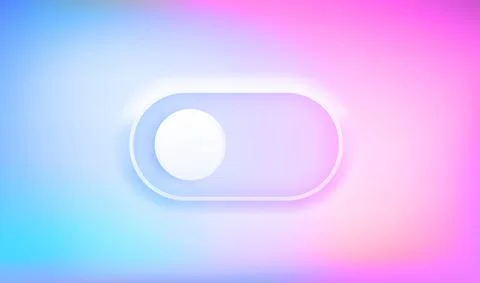 User interface selector. 3d vector illustration with holographic effect Illustrazione stock