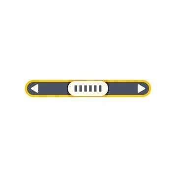 User interface slider bar for navigation and control Illustrazione stock