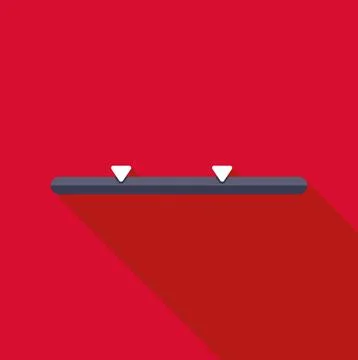 User interface slider control line range bar 库存插图