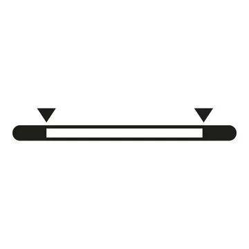 User interface slider selecting a range of values Stock Illustration