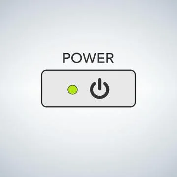 User interface switch button On Off Stock Illustration