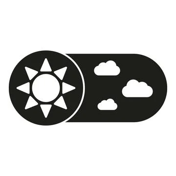 User interface switching between day and night mode Stock Illustration