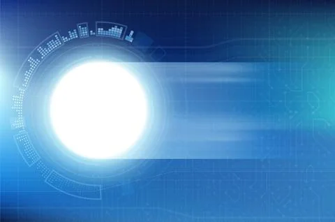 User interface with technology background Stock-Illustration