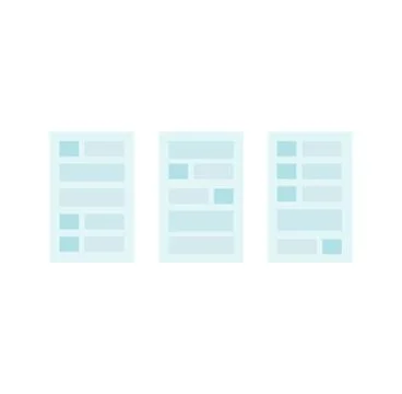 User Interface Templates Illustrazione stock