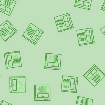 User interface text technical writer line seamless pattern Stock Illustration