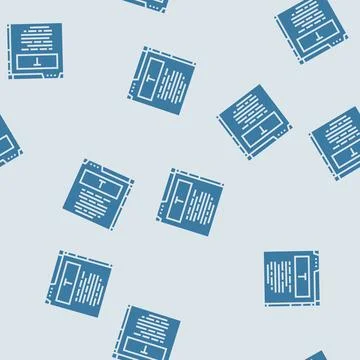 User interface text technical writer glyph seamless pattern イラスト素材