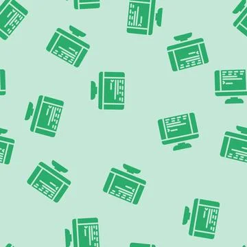 User interface text technical writer glyph vector seamless pattern Illustration