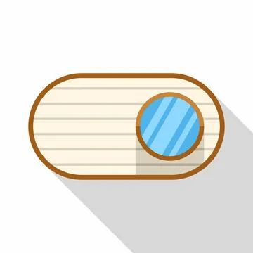 User interface toggle switch button off position Illustrazione stock